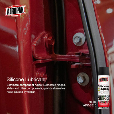 Aeropak 500ml Aerosol Base Oil Silicone Release Lubricating Spray Effective Noise Elimination Anti-wear Protection for