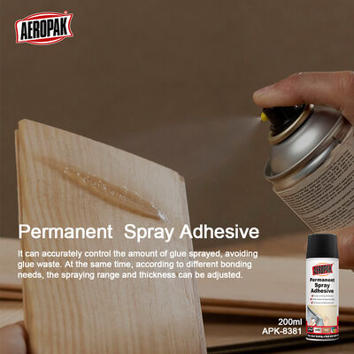 Aeropak 200ml Aerosol Fabric-Specific Transparent Permanent Adhesive Glue Spray High Spray Coverage for Sealants Adhesives