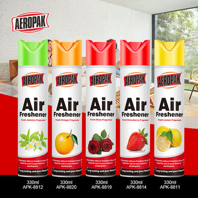 Aeropak 330ml Aerosol Jasmin Scent Use Effective Odor Eliminator Long-lasting Eco-friendly Pet-Safe Child-Safe Air Freshener